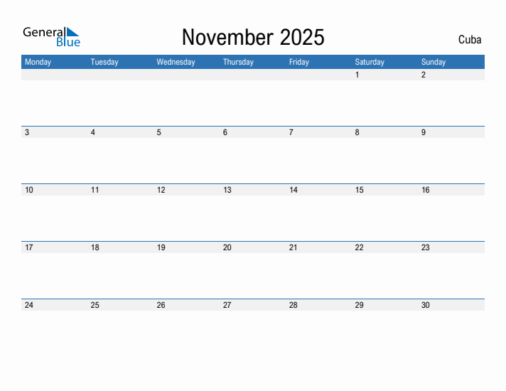 Fillable November 2025 Calendar