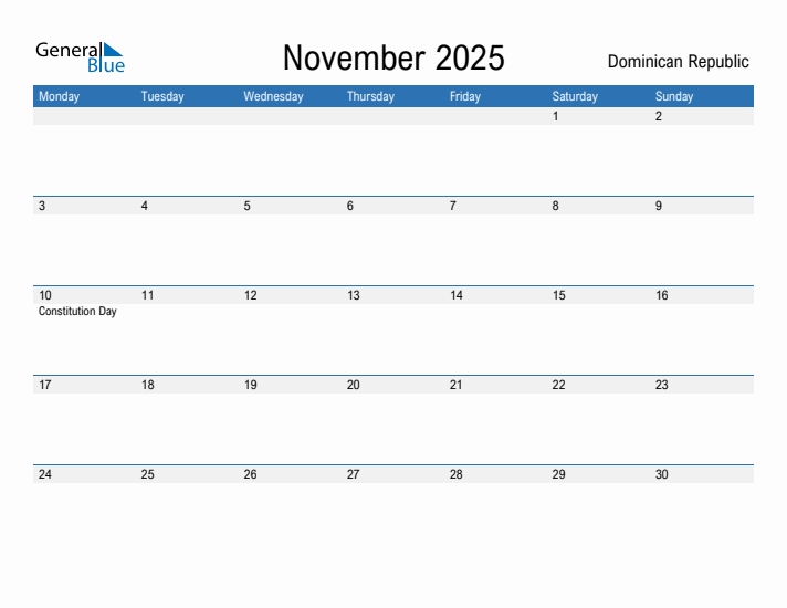 Fillable November 2025 Calendar