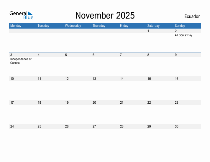 Fillable November 2025 Calendar