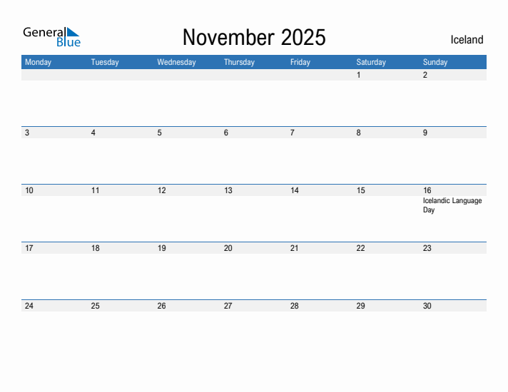 Fillable November 2025 Calendar