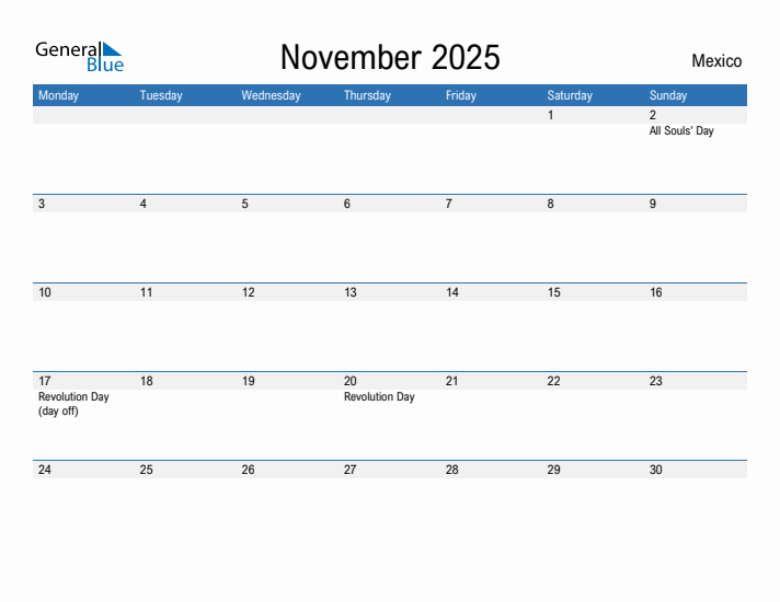 Fillable November 2025 Calendar