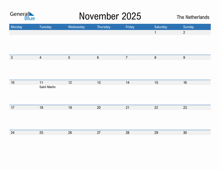 Fillable November 2025 Calendar