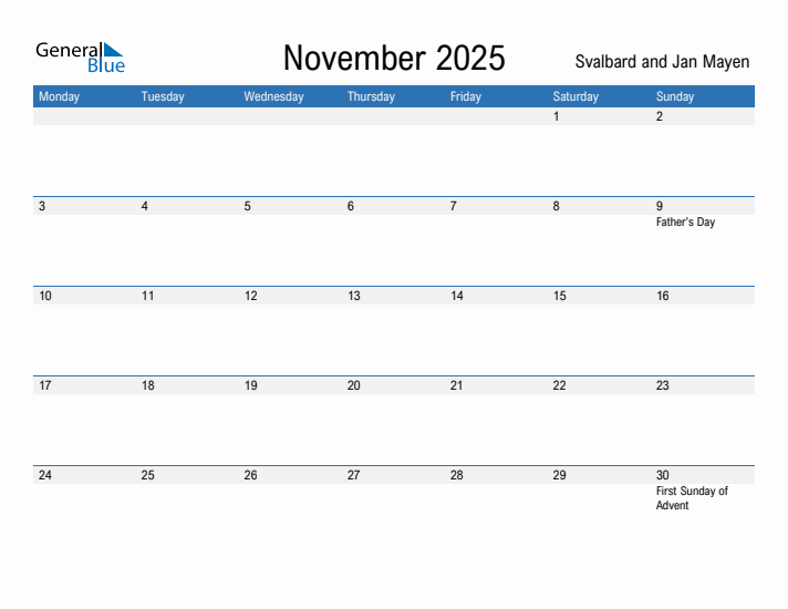 Fillable November 2025 Calendar