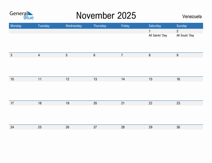 Fillable November 2025 Calendar