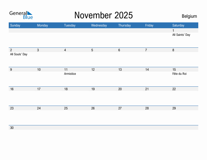 Fillable November 2025 Calendar