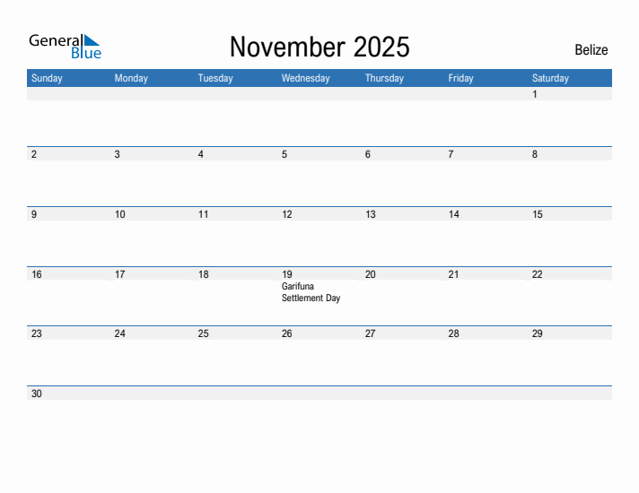 Fillable November 2025 Calendar