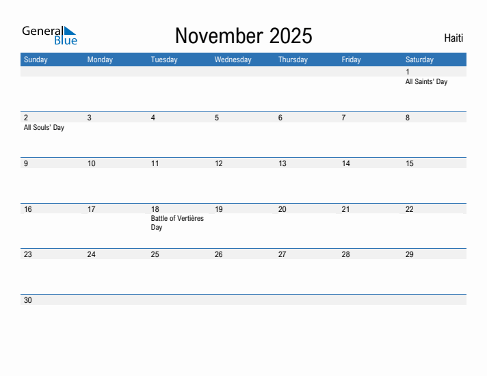 Fillable November 2025 Calendar