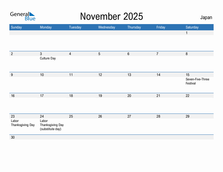 Fillable November 2025 Calendar