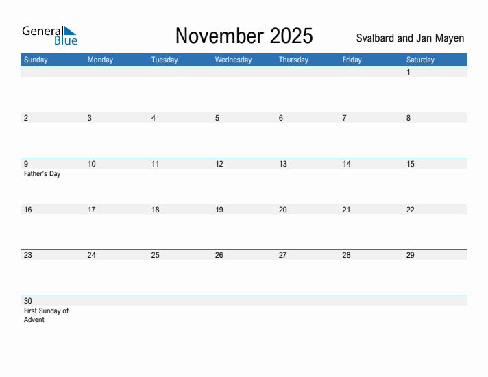 Fillable November 2025 Calendar