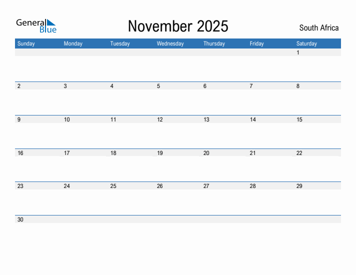 Fillable November 2025 Calendar