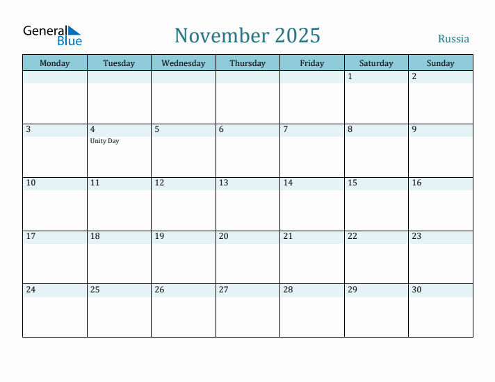 November 2025 Calendar with Holidays