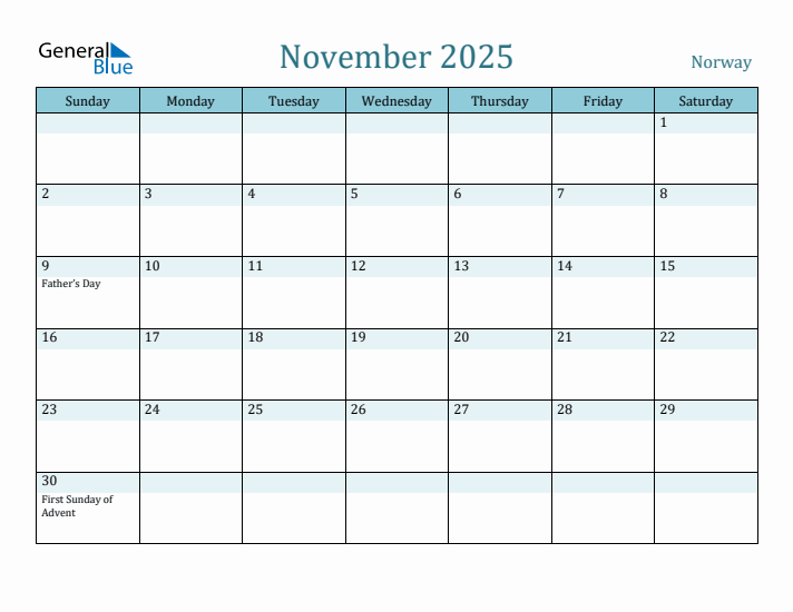 November 2025 Calendar with Holidays