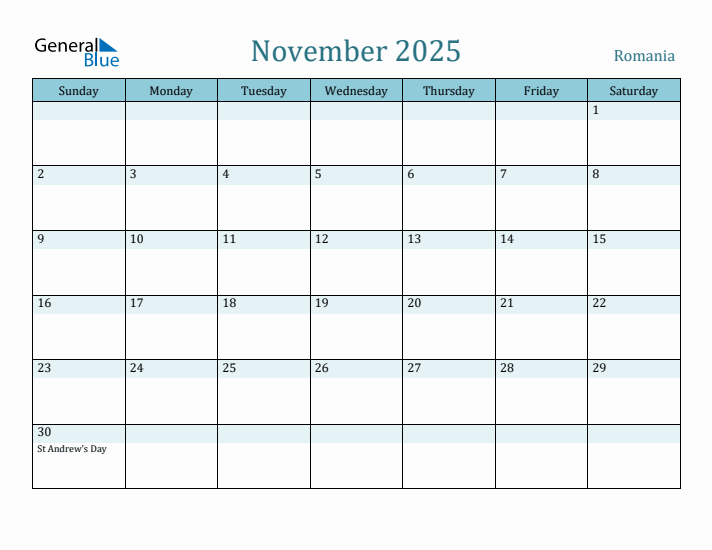 November 2025 Calendar with Holidays