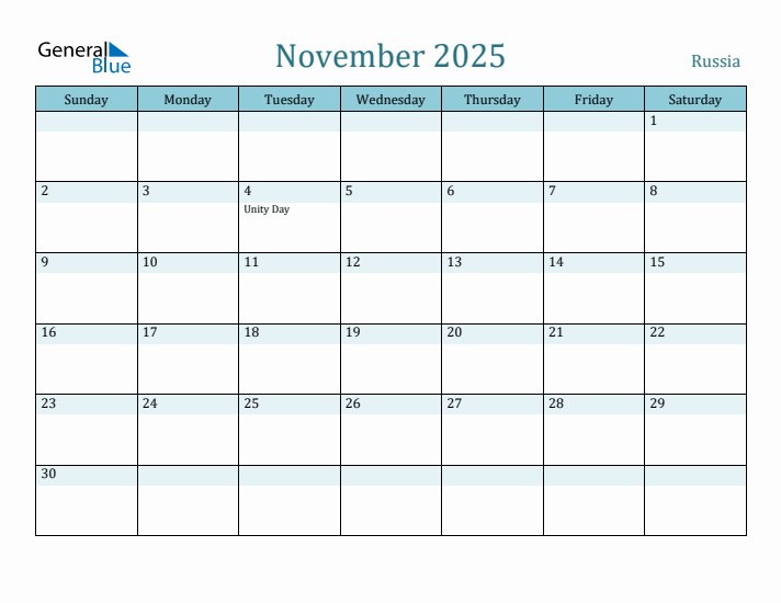 November 2025 Calendar with Holidays