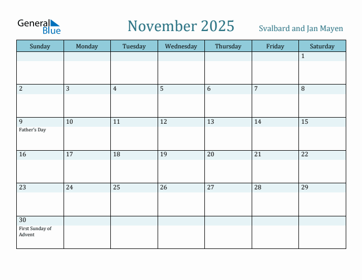 November 2025 Calendar with Holidays