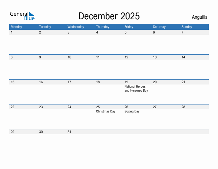 Fillable December 2025 Calendar