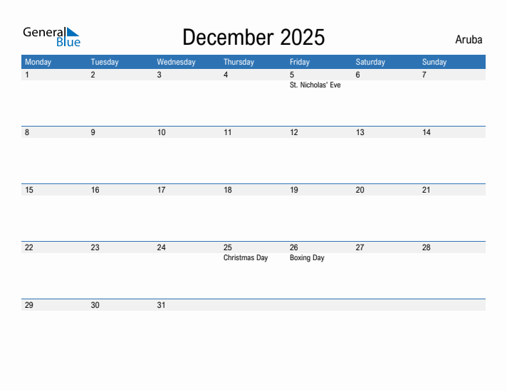 Fillable December 2025 Calendar