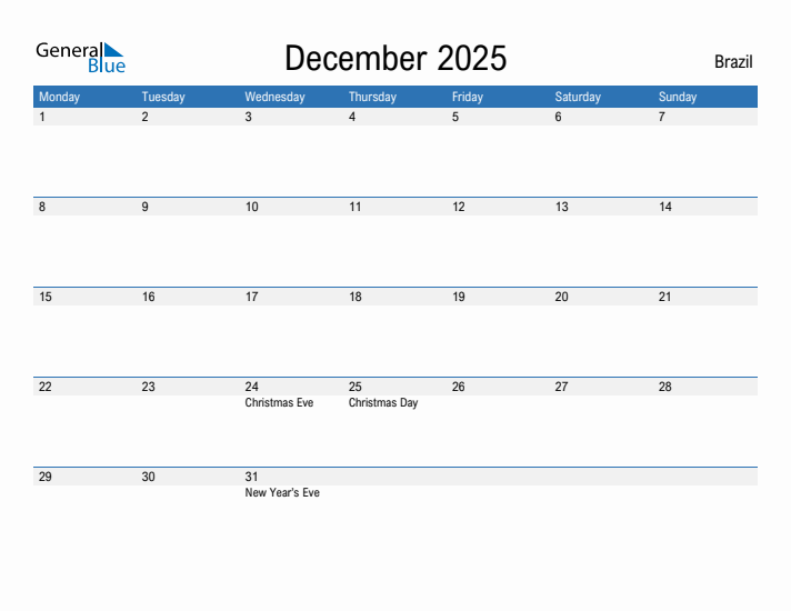 Fillable December 2025 Calendar