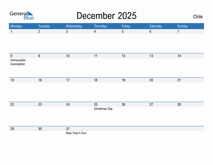 Fillable December 2025 Calendar