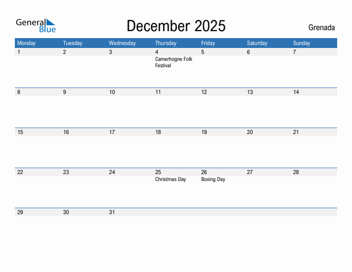 Fillable December 2025 Calendar