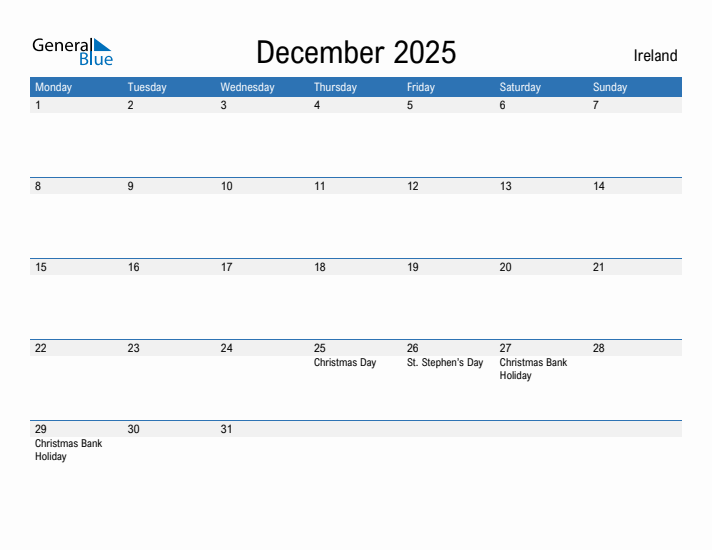 Fillable December 2025 Calendar