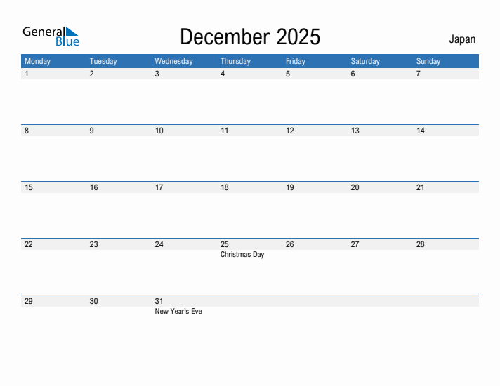 Fillable December 2025 Calendar