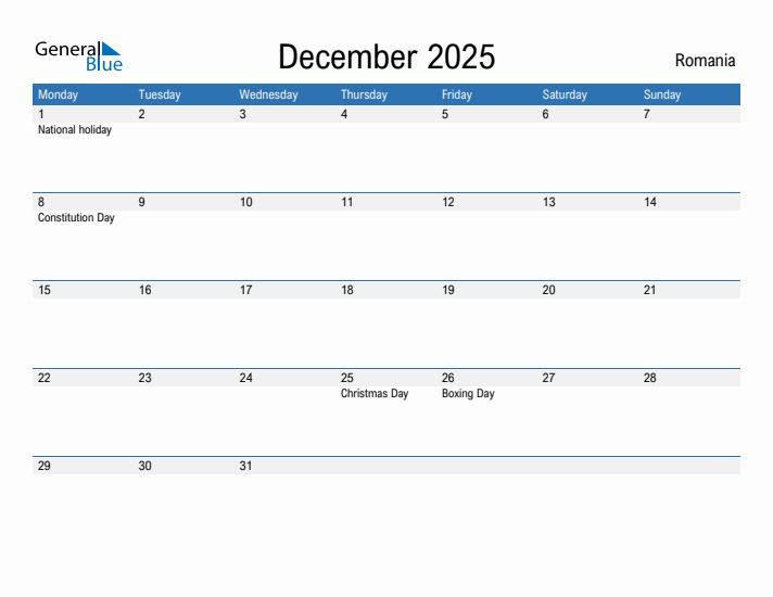 Fillable December 2025 Calendar