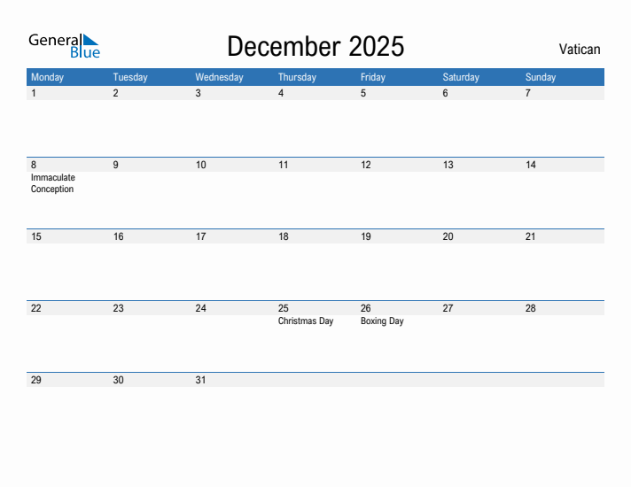 Fillable December 2025 Calendar