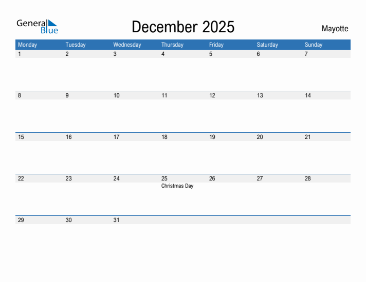 Fillable December 2025 Calendar