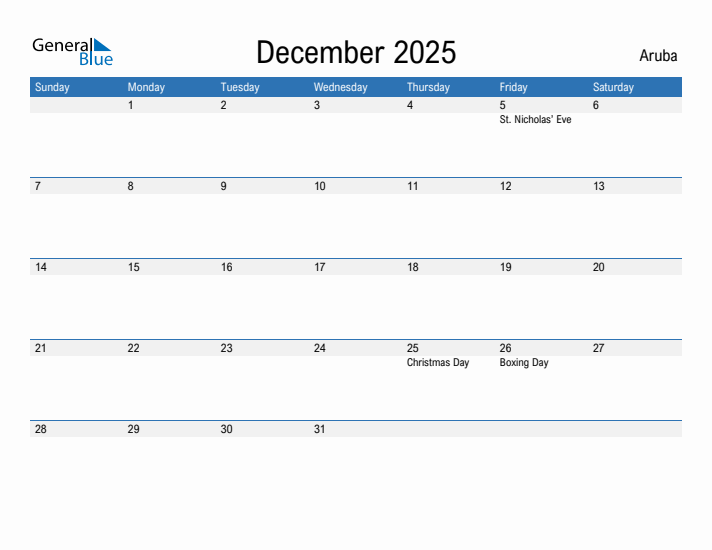 Fillable December 2025 Calendar