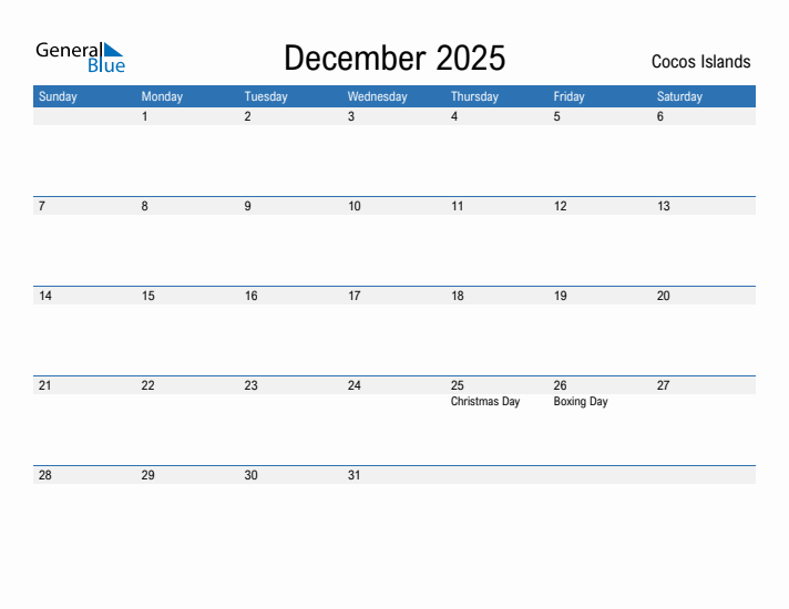 Fillable December 2025 Calendar