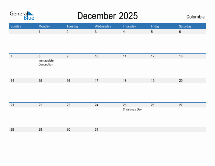 Fillable December 2025 Calendar