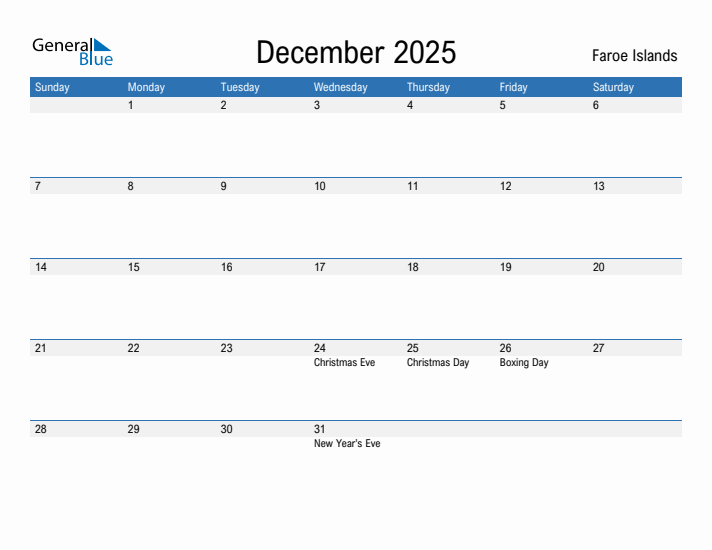 Fillable December 2025 Calendar