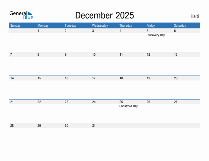 Fillable December 2025 Calendar