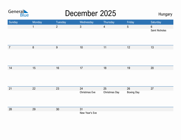 Fillable December 2025 Calendar