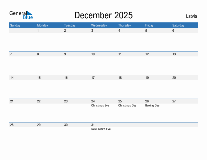 Fillable December 2025 Calendar