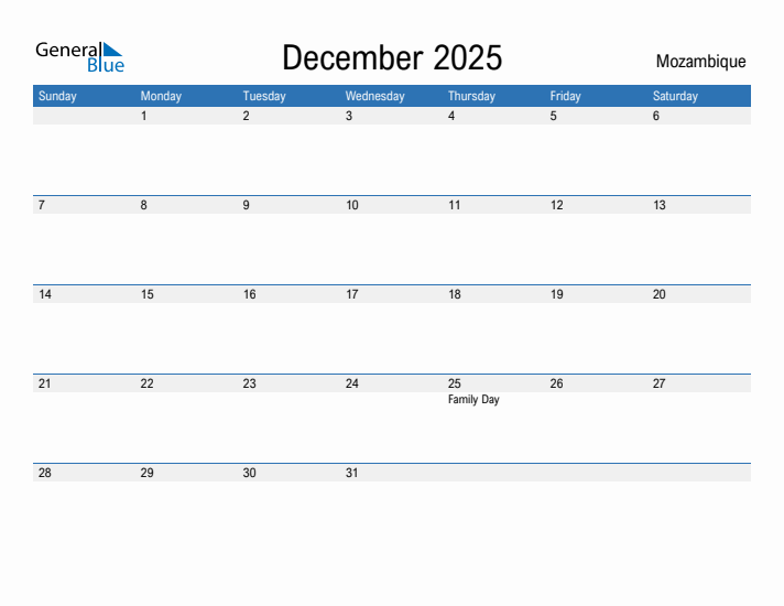 Fillable December 2025 Calendar