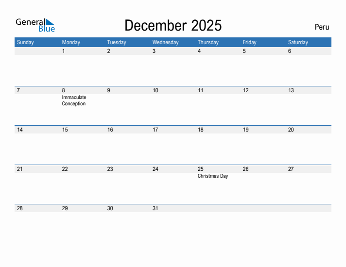 Fillable December 2025 Calendar