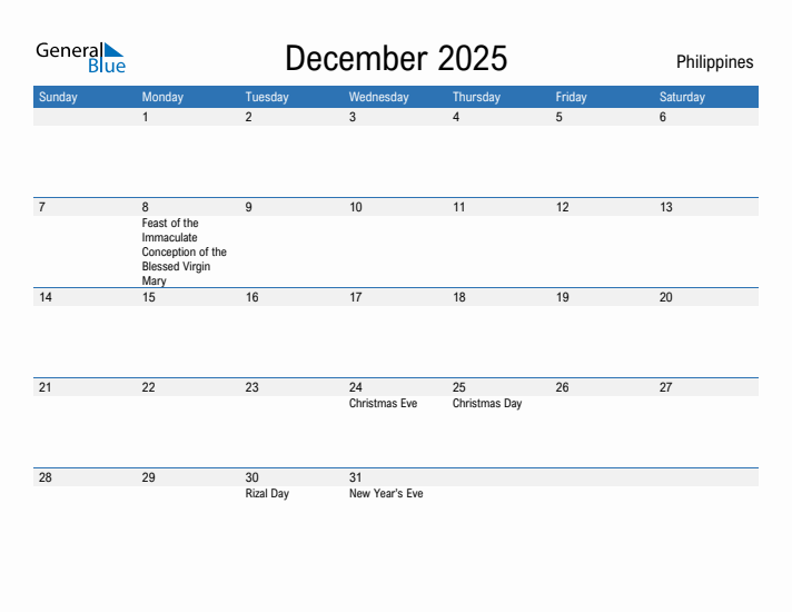 Fillable December 2025 Calendar