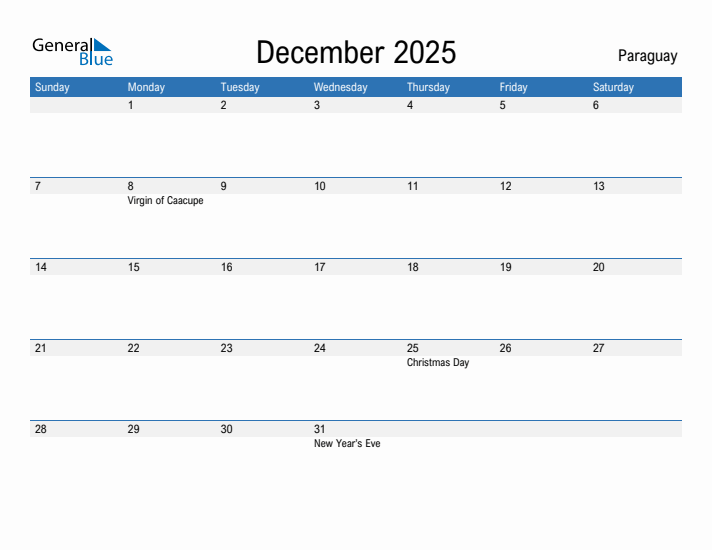 Fillable December 2025 Calendar