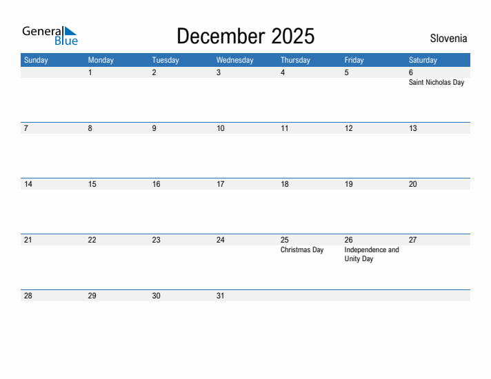 Fillable December 2025 Calendar