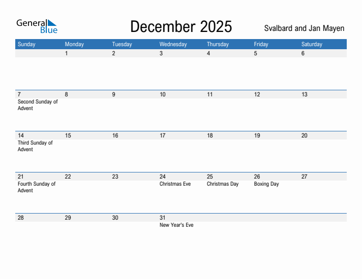 Fillable December 2025 Calendar