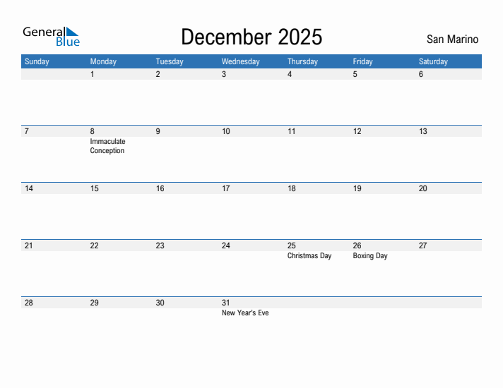 Fillable December 2025 Calendar