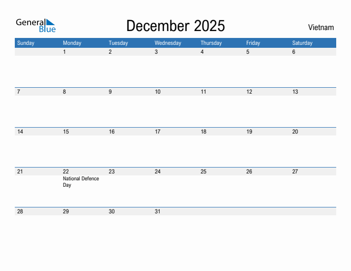 Fillable December 2025 Calendar