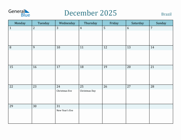 December 2025 Calendar with Holidays