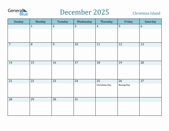 December 2025 Calendar with Holidays