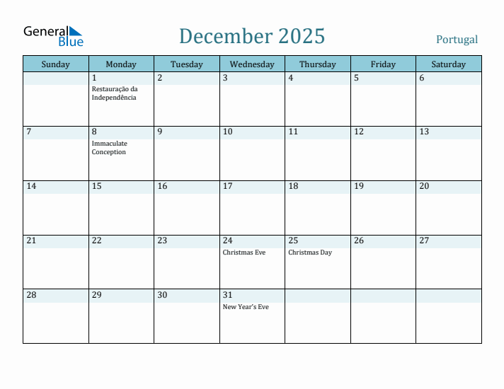 December 2025 Calendar with Holidays