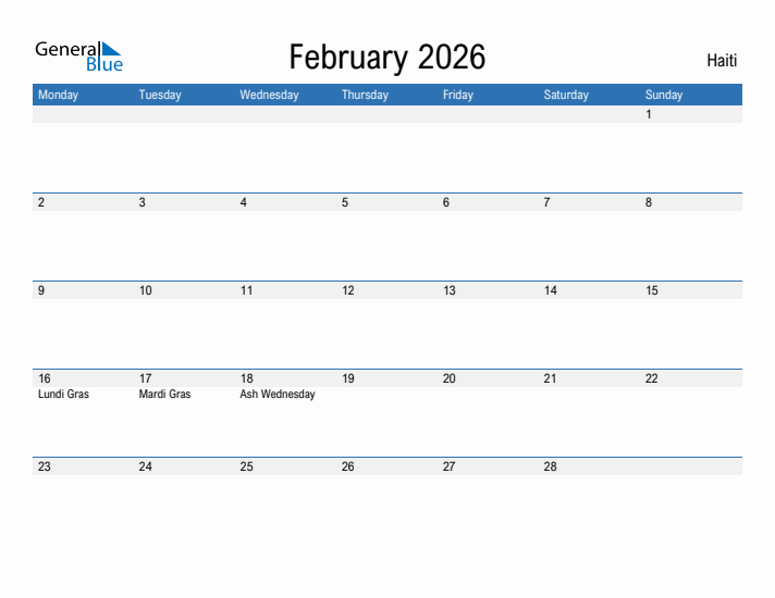 Fillable February 2026 Calendar