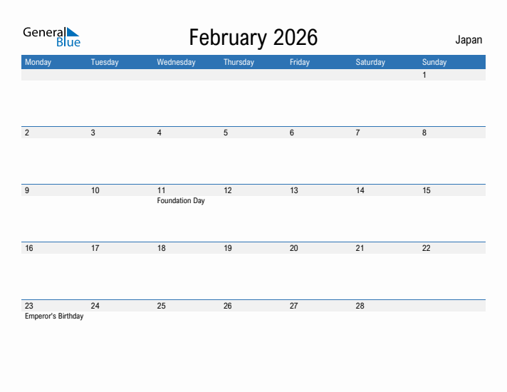 Fillable February 2026 Calendar