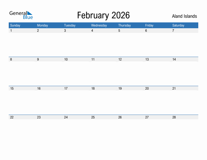 Fillable February 2026 Calendar